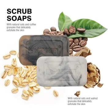 Rinse & Robust Men's Soap Set 4 Pcs Natural Luxury Bars