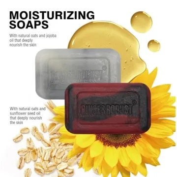 Rinse & Robust Men's Soap Set 4 Pcs Natural Luxury Bars
