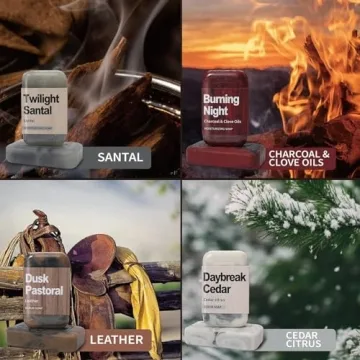 Rinse & Robust Men's Soap Set 4 Pcs Natural Luxury Bars