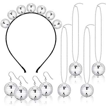 Vibrant Hanging Mirror Disco Balls - 35 Pcs Set