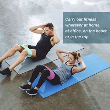 Te-Rich Fabric Resistance Loop Exercise Bands, Cloth Booty Training Bands, Heavy/Non-Slip/Thick Wide Fitness Elastic Circle Band for Legs and Butt/Squat/Glute/Hip/Thigh, Gym Workout Band for Women/Men