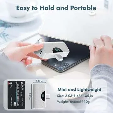 2 Pack Mini Portable Charger for iPhone 20W Fast Charging