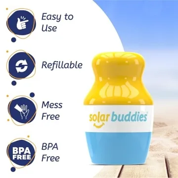 Solar Buddies Refillable Sunscreen Applicator for Family Travel