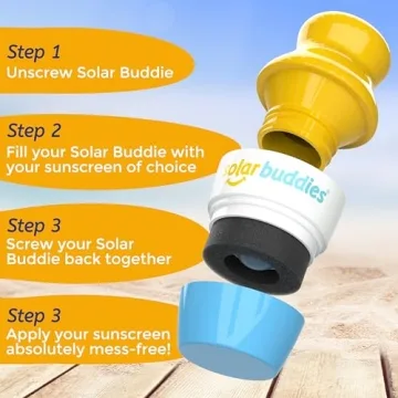 Solar Buddies Refillable Sunscreen Applicator for Family Travel