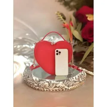 Heart Shape Satchel Crossbody Purse by Lola Mae