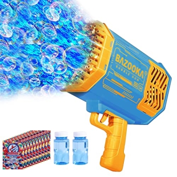 BOMOCO 69 Holes Bubble Gun for Kids Fun and Excitement