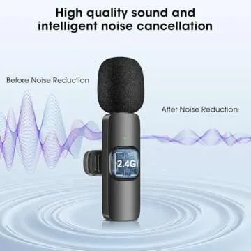 Wireless Lav Microphone for Phone - Dual Mic System