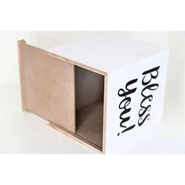 Bless You Tissue Box Cover Rustic Farmhouse Decor