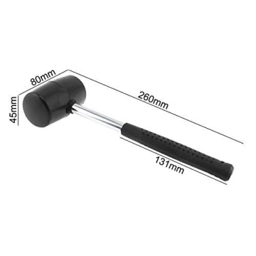 OriGlam Black Rubber Mallet for All DIY and Pro Jobs