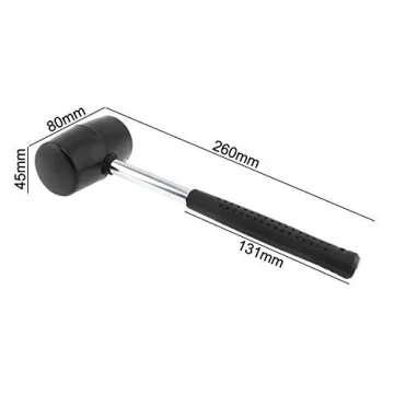 OriGlam Black Rubber Mallet for All DIY and Pro Jobs