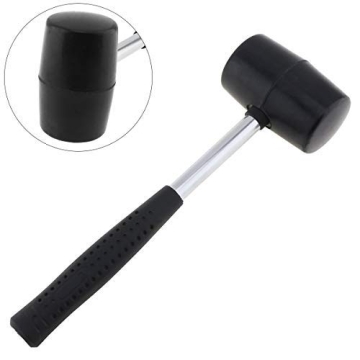 OriGlam Black Rubber Mallet for All DIY and Pro Jobs
