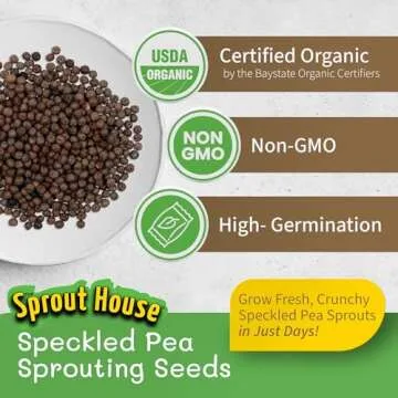 Grow Organic Speckled Pea Sprouts at Home for Healthy Meals