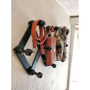 Modern Wooden 10 Peg Rack - Perfect Wall Storage Solution