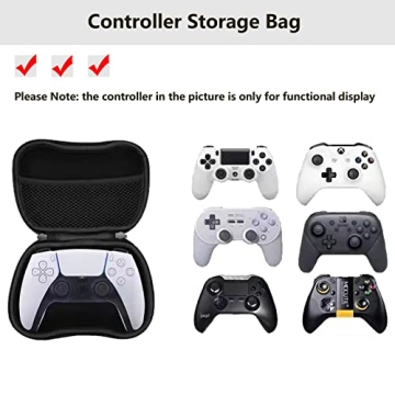 Flyekist Controller Case Compatible with Nintendo Switch Pro Controller, PS5, PS4, Xbox Controller and More Hard Protective Cover Travel Carrying Case Portable Storage Bag