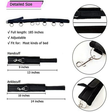 Explore Intimate Fun with Our Bed Bondage Restraints Kit