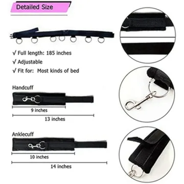 Explore Intimate Fun with Our Bed Bondage Restraints Kit