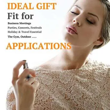 D-LOTUS Perfume Atomizer,5ml Refillable TSA Travel Perfume Atomizer Mini Perfume Spray Bottle,Portable Pump Case for Traveling and Outgoing,2 Pack (Silver and Gold)