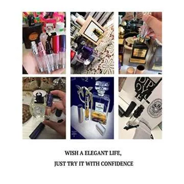 D-LOTUS Perfume Atomizer,5ml Refillable TSA Travel Perfume Atomizer Mini Perfume Spray Bottle,Portable Pump Case for Traveling and Outgoing,2 Pack (Silver and Gold)