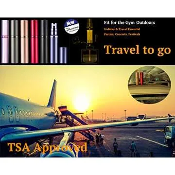 D-LOTUS Perfume Atomizer,5ml Refillable TSA Travel Perfume Atomizer Mini Perfume Spray Bottle,Portable Pump Case for Traveling and Outgoing,2 Pack (Silver and Gold)