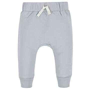 Gerber Baby Boys' Toddler 3-Pack Jogger Pants, Navy/Gray, 12 Months