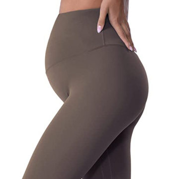 POSHDIVAH Maternity Leggings Over Belly Active Wear