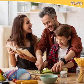 Tortilla Warmer Pouch (Multicolor, 12 Inch), Microwavable Fabric Tortilla Heater Pouch to Keep Tortillas Soft & Warm, Insulated Heat Keeper for Flour & Corn Shells, Ideal for Tacos & More by PixiPy