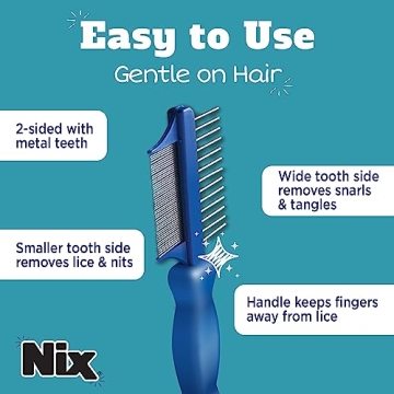 Nix 2-Sided Lice Removal Comb for All Hair Types