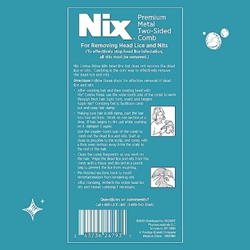 Nix 2-Sided Lice Removal Comb for All Hair Types