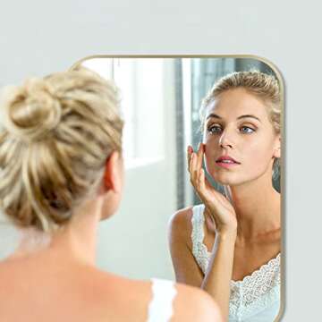 Stylish JENBELY Gold Bathroom Mirror for Modern Spaces