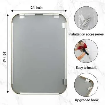 Stylish JENBELY Gold Bathroom Mirror for Modern Spaces