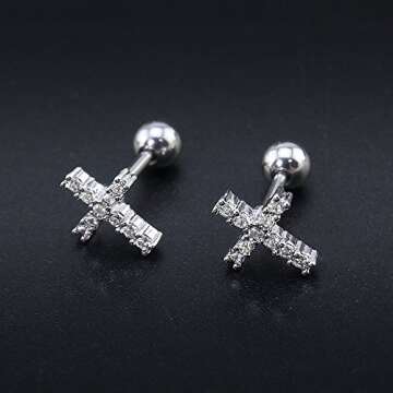 Elegant Sparkling Cubic Zirconia Stud Earrings for All