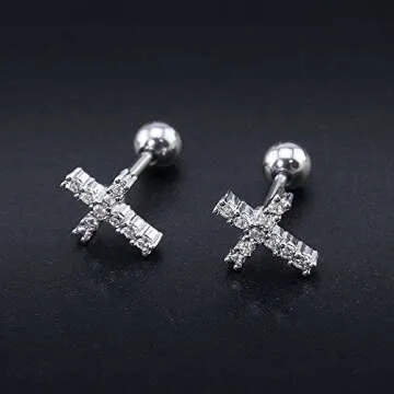 Elegant Sparkling Cubic Zirconia Stud Earrings for All