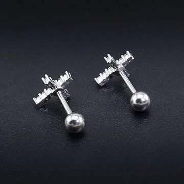 Elegant Sparkling Cubic Zirconia Stud Earrings for All