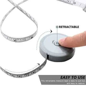 Mini Retractable Tape Measure Set for All Measuring Needs
