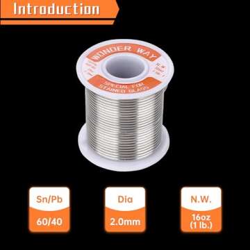 Sn60/Pb40 Tin Lead Solder Wire For Stained Glass 2.0mm Dia No Flux Welding Soldering Tin By Wonderwa...