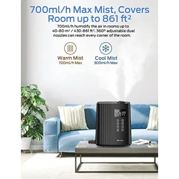 Elechomes SH8830 Humidifier with 6.5L Top Fill Capacity