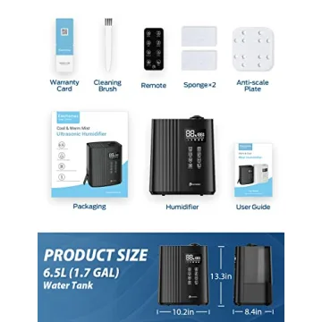 Elechomes SH8830 Humidifier with 6.5L Top Fill Capacity