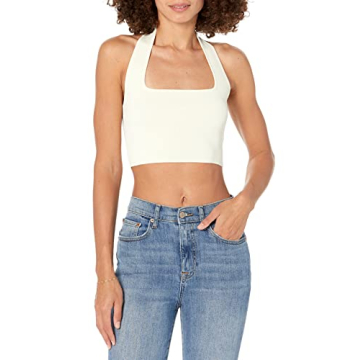 The Drop Women's Greta Fitted Halter Bralette - Chic & Versatile
