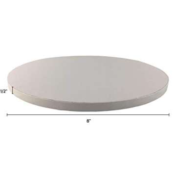 Sturdy 8 Inch Cake Board Drums Set of 6 for Easy Decorating
