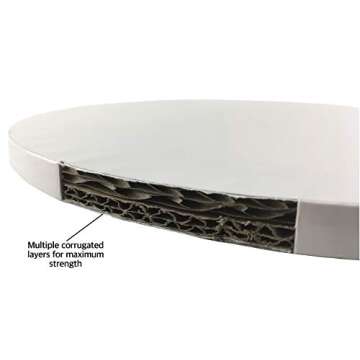 Sturdy 8 Inch Cake Board Drums Set of 6 for Easy Decorating