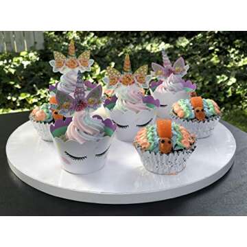 Sturdy 8 Inch Cake Board Drums Set of 6 for Easy Decorating