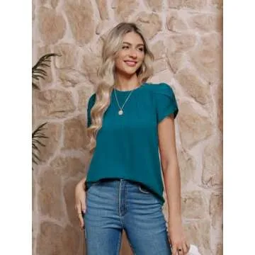 Yousify Stylish Pleated Blouses for Women - Elegant Tops