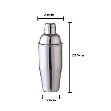 Cocktail Shaker Set 16 Piece Cocktail Making Kit Stainless Steel Bar Bartender Accessories 700ml for Family Gathering Party Cocktail Lovers with Wooden Stand