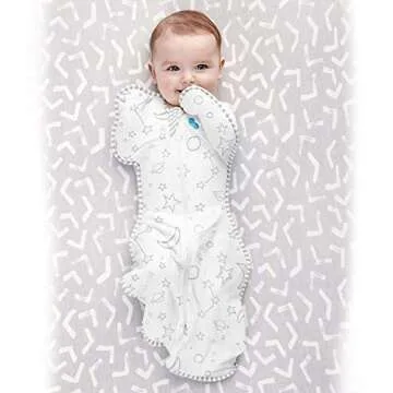 Love to Dream Swaddle UP, Silky-Lux 1.0 TOG, Super Soft, Luxurious 100% Viscose from Bamboo, Allow Baby to Sleep in Their Preferred Arms Up Position, Snug Fit Calms Moro Reflex, Cream, 13-19lbs