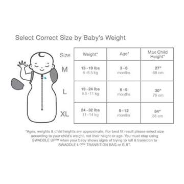 Love to Dream Swaddle UP, Silky-Lux 1.0 TOG, Super Soft, Luxurious 100% Viscose from Bamboo, Allow Baby to Sleep in Their Preferred Arms Up Position, Snug Fit Calms Moro Reflex, Cream, 13-19lbs