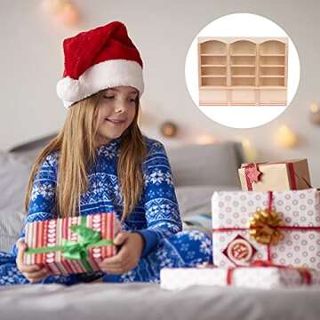 Elegant 1:12 Dollhouse Mini Bookcase Furniture Accessory