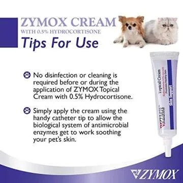 Zymox Topical Cream with 0.5% Hydrocortisone for Dogs and Cats, 1oz