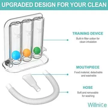 Willnice Daily Exercise Device for Lung Strength Improvement