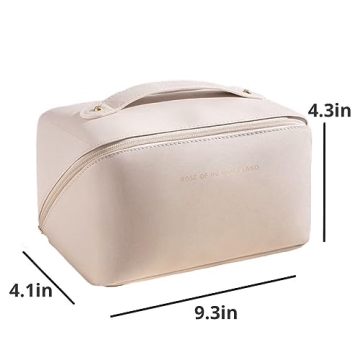 BIVIZKU Large Portable Makeup Bag for Travel & Daily Use