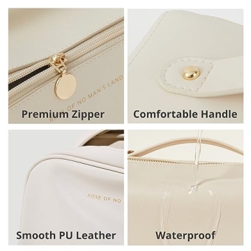 BIVIZKU Large Portable Makeup Bag for Travel & Daily Use